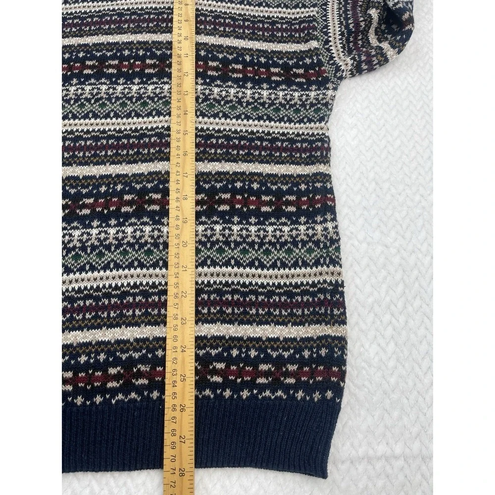 Vintage Etchings Mens Cotton Blend Striped Multicolor Size‎ L